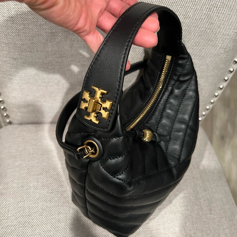 Tory Burch Black Quilted Leather Shoulder Bag